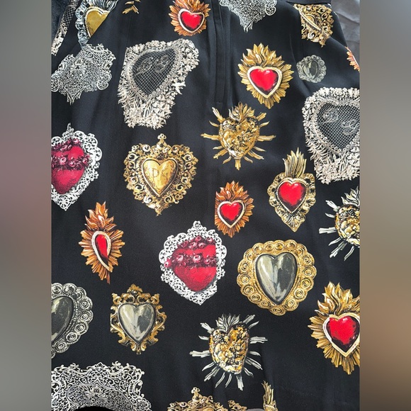 Printed Cady Straight Midi Skirt dolce Gabbana retail $2,500 sold - Picture 11 of 16